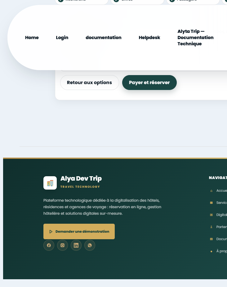 Flight payment UI